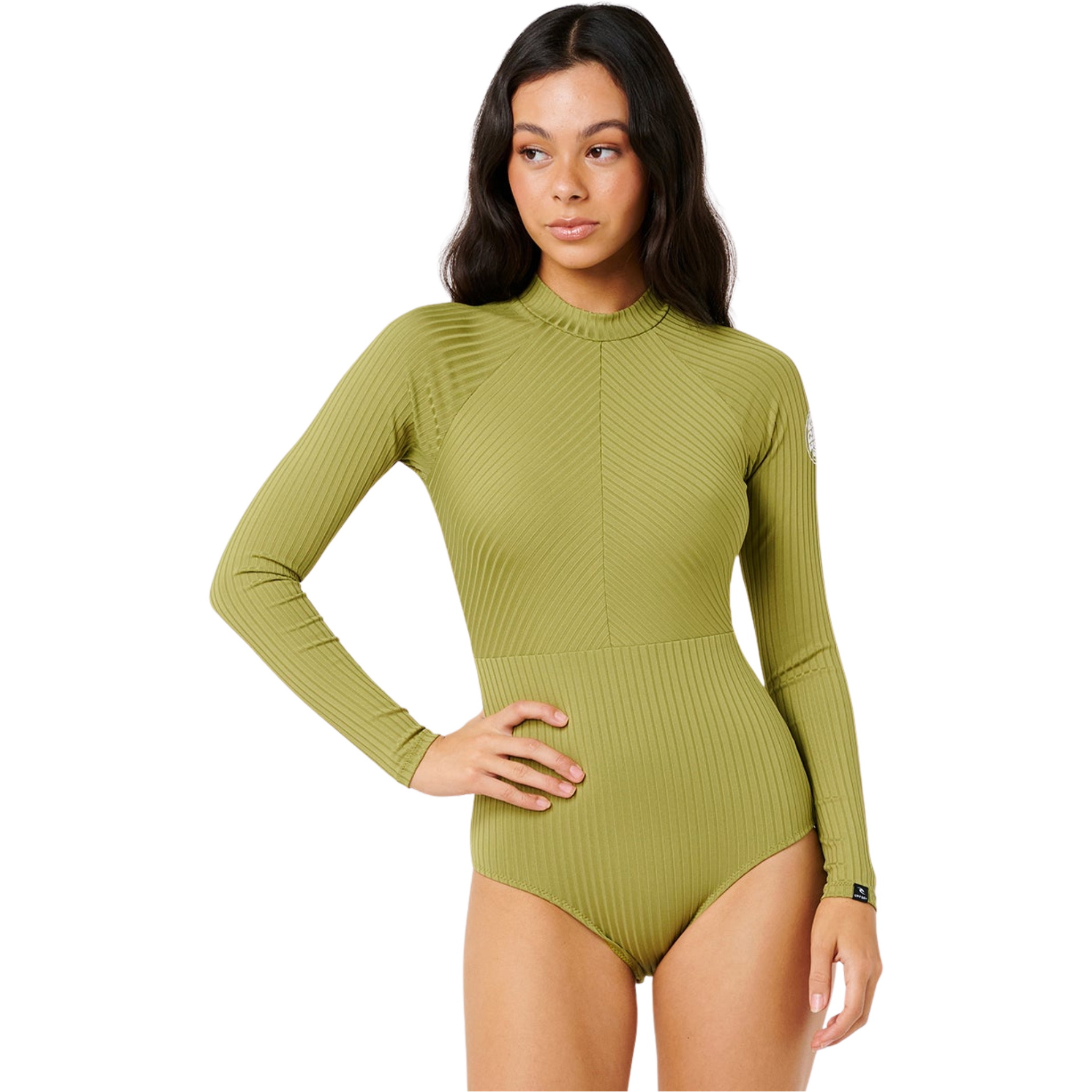 2026 Rip Curl Womens Premium Surf Long Sleeve Surf Suit 15CWRV - Green Olive